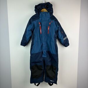 Tenson kid’s blue dragon junior ski overall snowsuit one piece size 18-24M